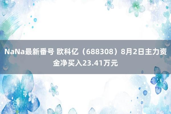 NaNa最新番号 欧科亿（688308）8月2日主力资金净买入23.41万元