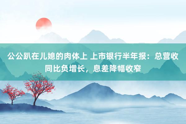 公公趴在儿媳的肉体上 上市银行半年报：总营收同比负增长，息差降幅收窄