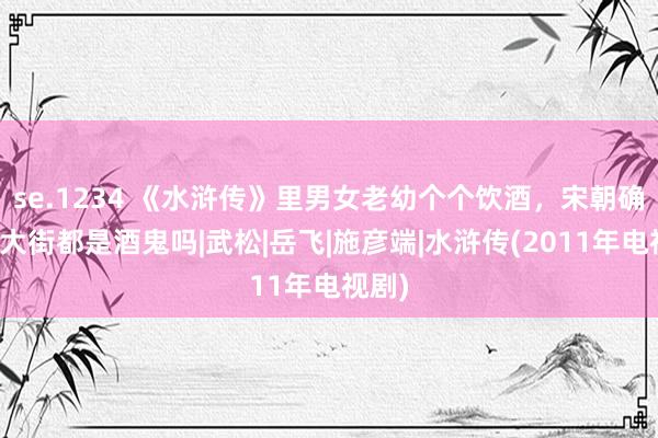 se.1234 《水浒传》里男女老幼个个饮酒，宋朝确凿满大街都是酒鬼吗|武松|岳飞|施彦端|水浒传(2011年电视剧)