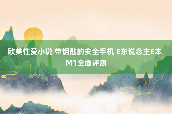 欧美性爱小说 带钥匙的安全手机 E东说念主E本 M1全面评测