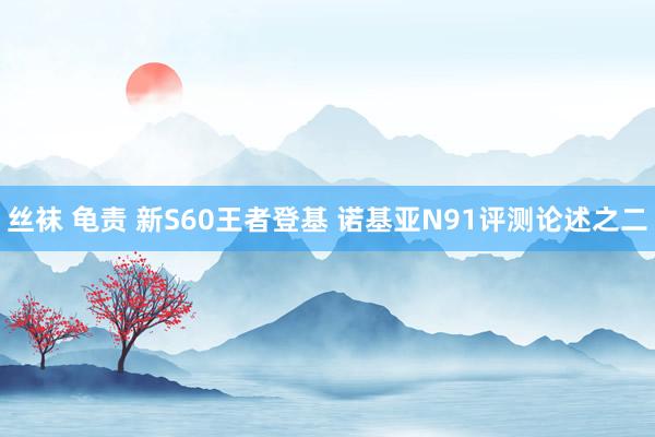 丝袜 龟责 新S60王者登基 诺基亚N91评测论述之二